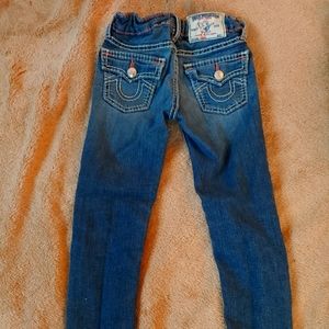 True Religion pink thread jeans size 6